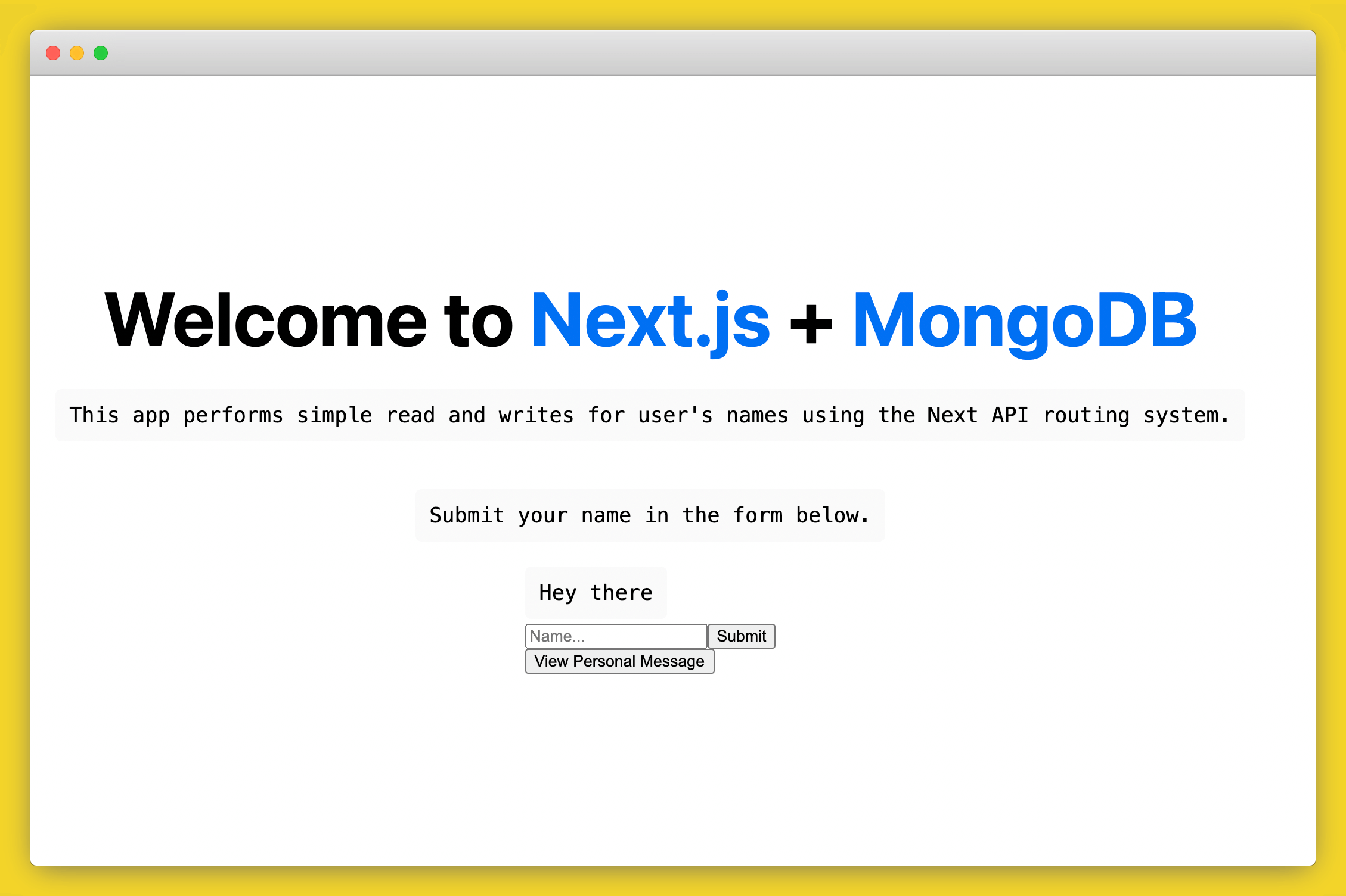 Deployed App