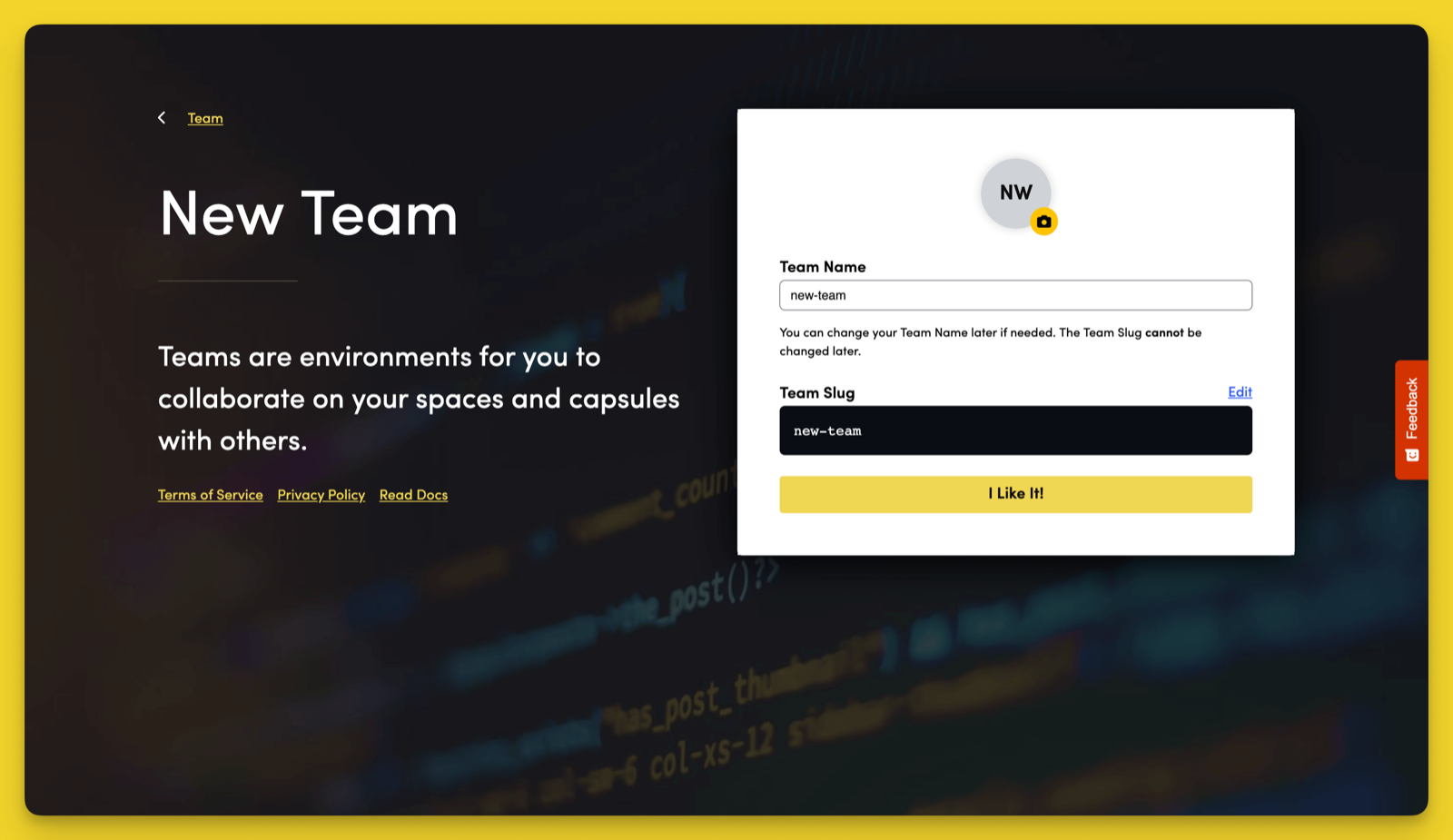 Enter Team Details