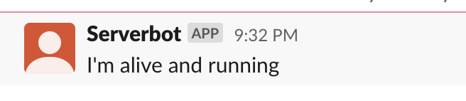 Startup Message
