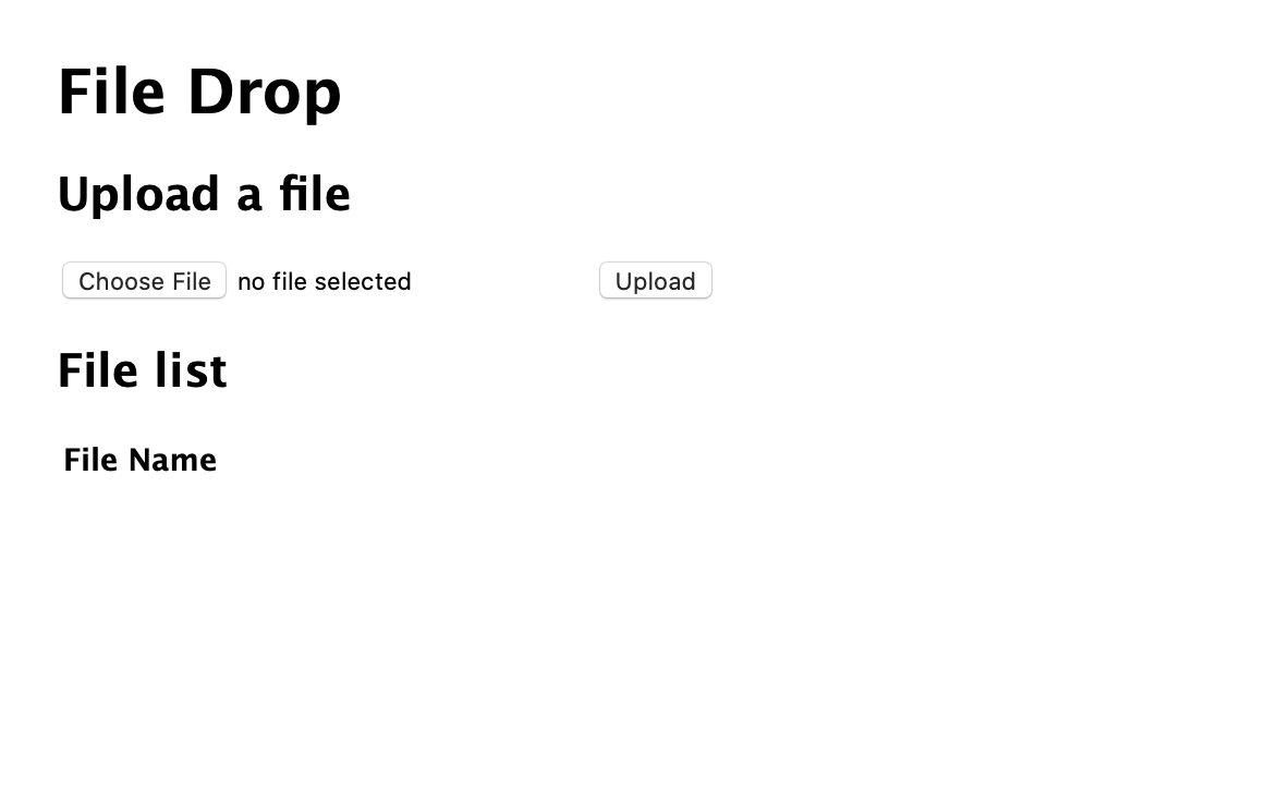 Upload Section