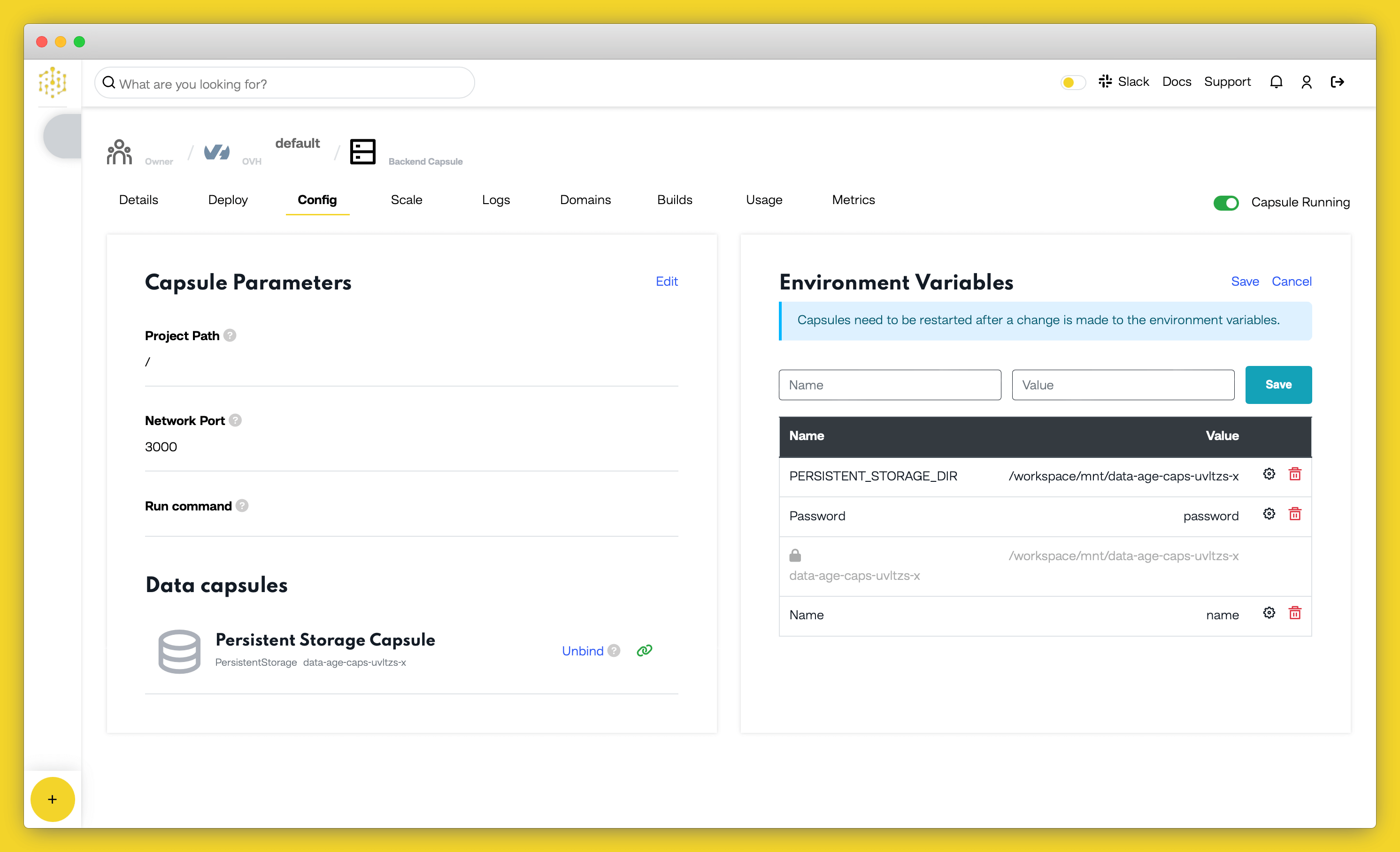Username Env